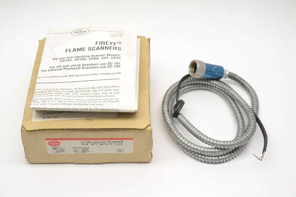 Amazon | Fireye UV2 3/8インチ NPT コネクター 3フィート Tc-Er